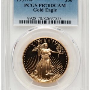 1997-W Modern Bullion Coins (1997-W Proof Gold Eagle 1 oz Blue Gradient)