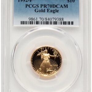1992-P Modern Bullion Coins (1992-P Proof Gold Eagle 1/4 oz Blue Gradient)
