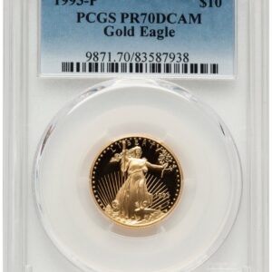 1993-P Modern Bullion Coins (1993-P Proof Gold Eagle 1/4 oz Blue Gradient)