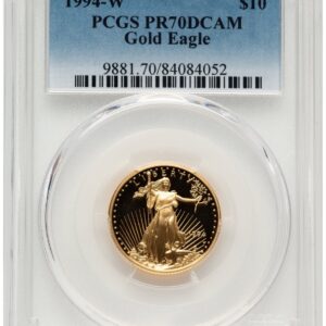 1994-W Modern Bullion Coins (1994-W Proof Gold Eagle 1/4 oz Blue Gradient)