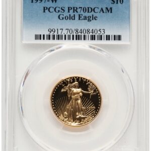 1997-W Modern Bullion Coins (1997-W Proof Gold Eagle 1/4 oz Blue Gradient)