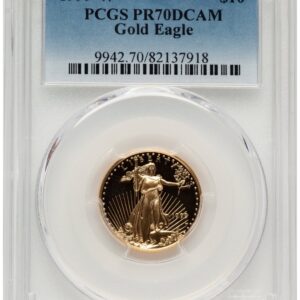 1999-W Modern Bullion Coins (1999-W Proof Gold Eagle 1/4 oz Blue Gradient)