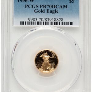1996-W Modern Bullion Coins (1996-W Proof Gold Eagle 1/10 oz Blue Gradient)