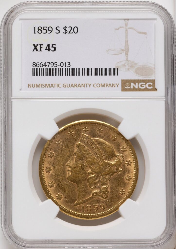 1859-S Liberty Double Eagles (1859-S $20)