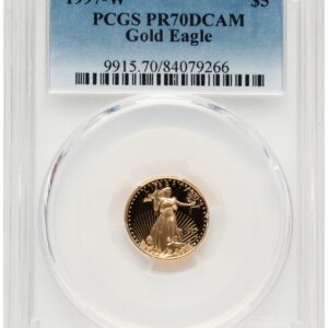 1997-W Modern Bullion Coins (1997-W Proof Gold Eagle 1/10 oz Blue Gradient)
