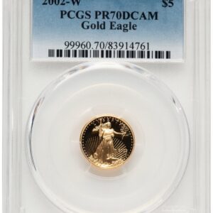 2002-W Modern Bullion Coins (2002-W Proof Gold Eagle 1/10 oz Blue Gradient)