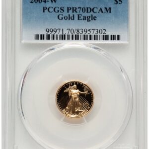 2004-W Modern Bullion Coins (2004-W Proof Gold Eagle 1/10 oz Blue Gradient)