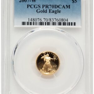 2007-W Modern Bullion Coins (2007-W Proof Gold Eagle 1/10 oz Blue Gradient)