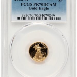 2008-W Modern Bullion Coins (2008-W Proof Gold Eagle 1/10 oz Blue Gradient)