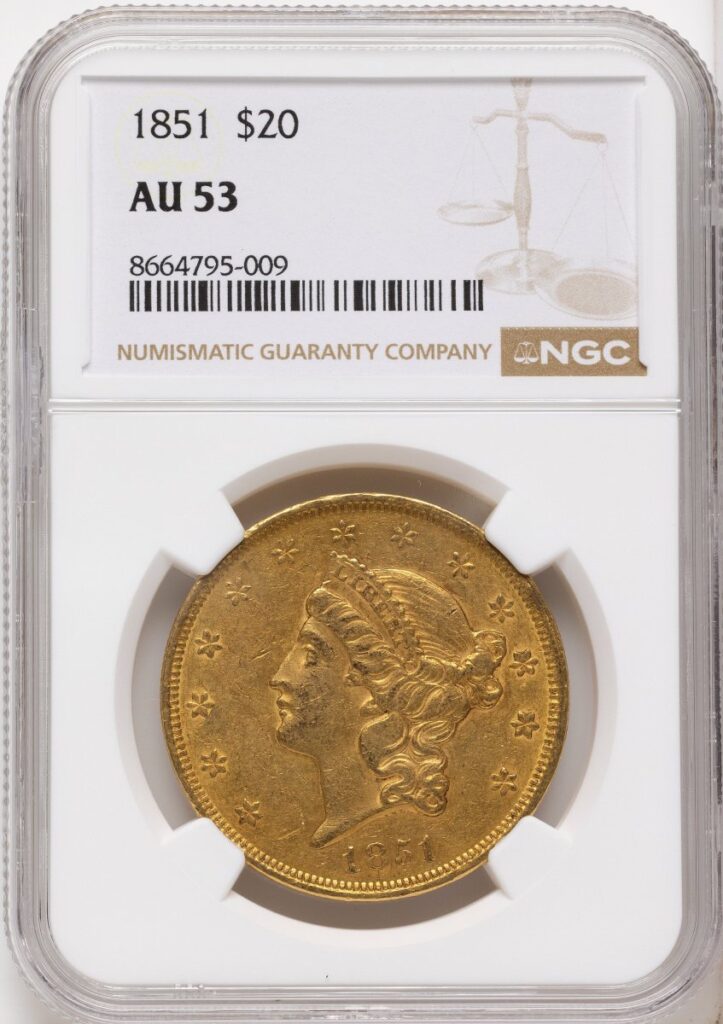 1851 Liberty Double Eagles (1851 $20)