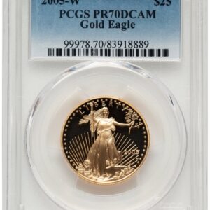 2005-W Modern Bullion Coins (2005-W Proof Gold Eagle 1/2 oz Blue Gradient)