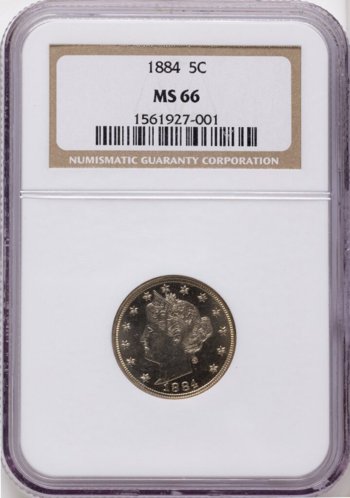 1884 Liberty Nickels (1884 5C)