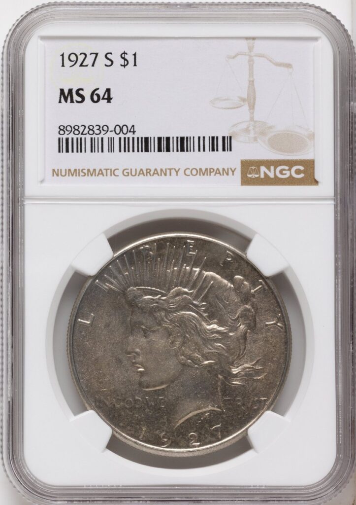 1927-S Peace Dollars (1927-S S$1)