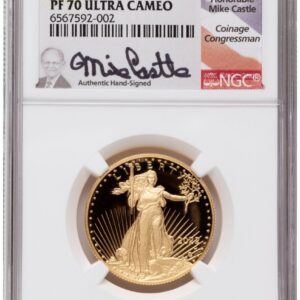 2022-W Modern Bullion Coins (2022-W Proof Gold Eagle 1/2 oz FDI Mike Castle)