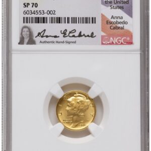 2016-W Modern Bullion Coins (2016-W 10C Mercury Dime 100th Anniversary Gold Centennial Anna Cabral)