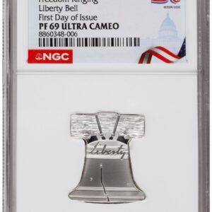 1000 Modern Bullion Coins (2026-P Freedom Ringing Liberty Bell 1/2 oz Silver Medal FDI America 250 Congress Building Label)