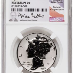 2019-W Modern Bullion Coins (2019-W Palladium Eagle 1 oz, REV PR Mike Castle)