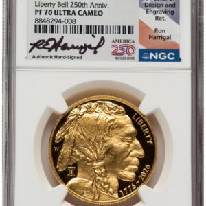 2026-W Modern Bullion Coins (2026-W Proof Gold Buffalo 1 oz FDI Ron Harrigal America 250)