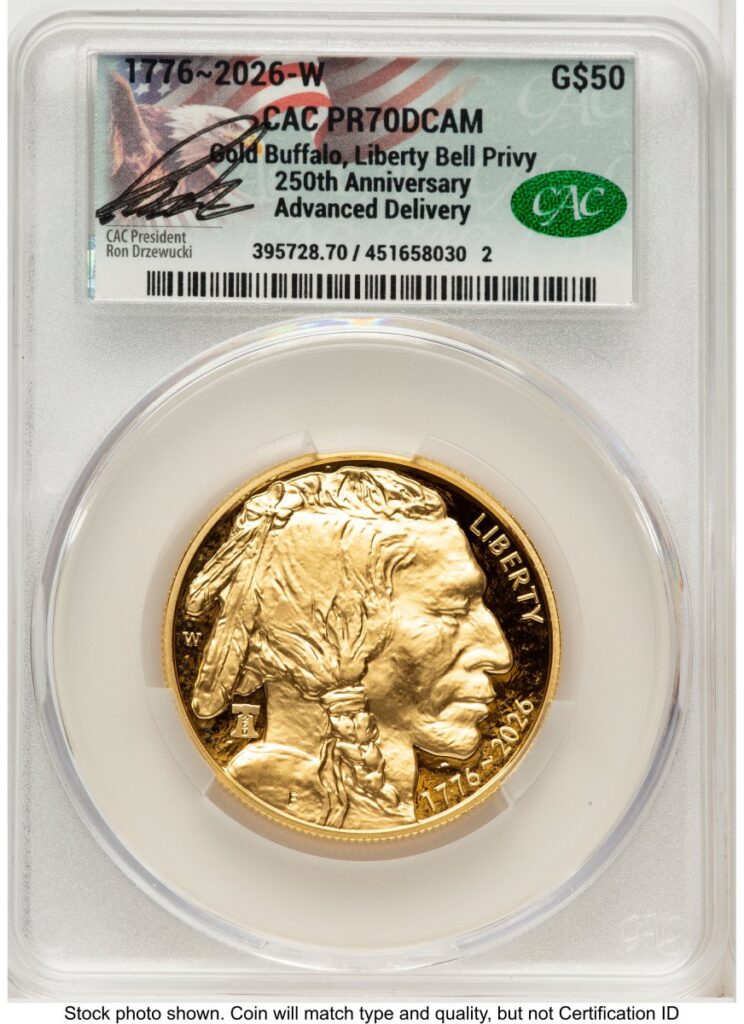 2026-W Modern Bullion Coins (2026-W Proof Gold Buffalo 1 oz Advanced Delivery Ron Drzewucki)