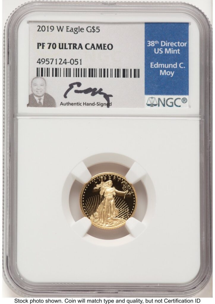 2019-W Modern Bullion Coins (2019-W Proof Gold Eagle 1/10 oz Ed Moy)