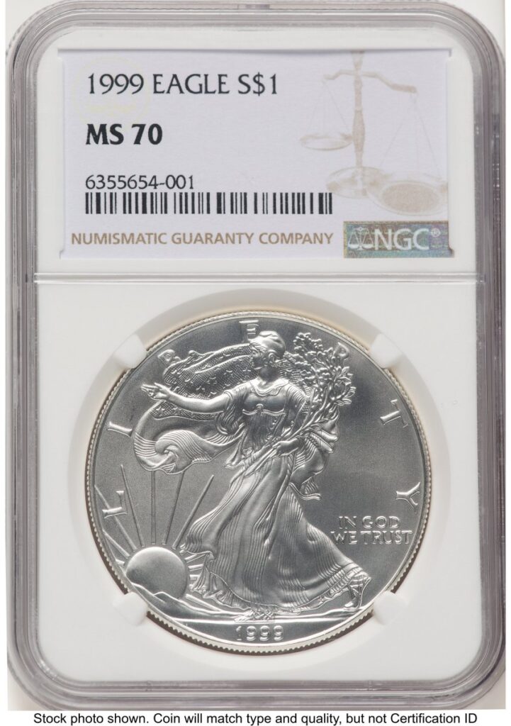 1999 Modern Bullion Coins (1999 Silver Eagle Brown Label)