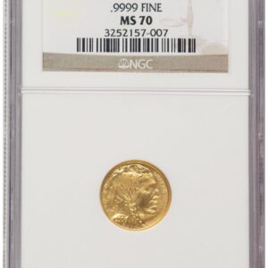 1000 Modern Bullion Coins (2008-W Burnished Gold Buffalo 1.85 oz Brown Label)