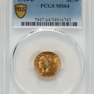 1914-D Indian Quarter Eagles (1914-D $2 1/2 PCGS Secure)