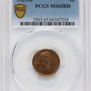 1925-D Lincoln Cents (1925-D 1C, RD PCGS Secure)