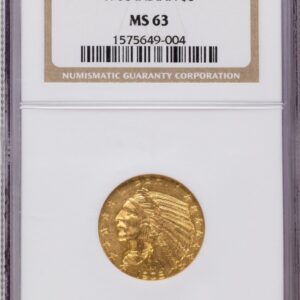 1908 Indian Half Eagles (1908 $5 Indian, MS)