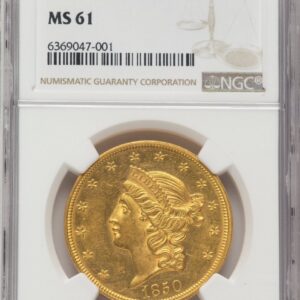 1850 Liberty Double Eagles (1850 $20)