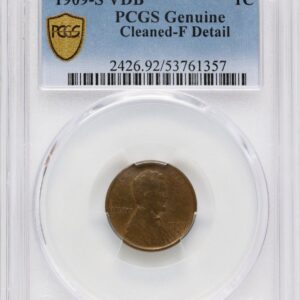 1909-S Lincoln Cents (1909-S 1C VDB, BN Genuine PCGS Secure)