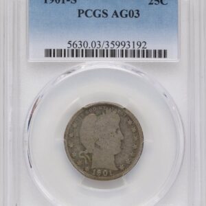 1901-S Barber Quarters (1901-S 25C)