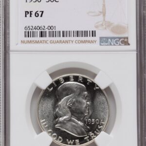 1950 Proof Franklin Half Dollars (1950 50C)