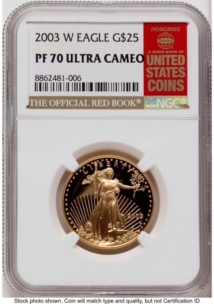 2003-W Modern Bullion Coins (2003-W Proof Gold Eagle 1/2 oz Red Book)