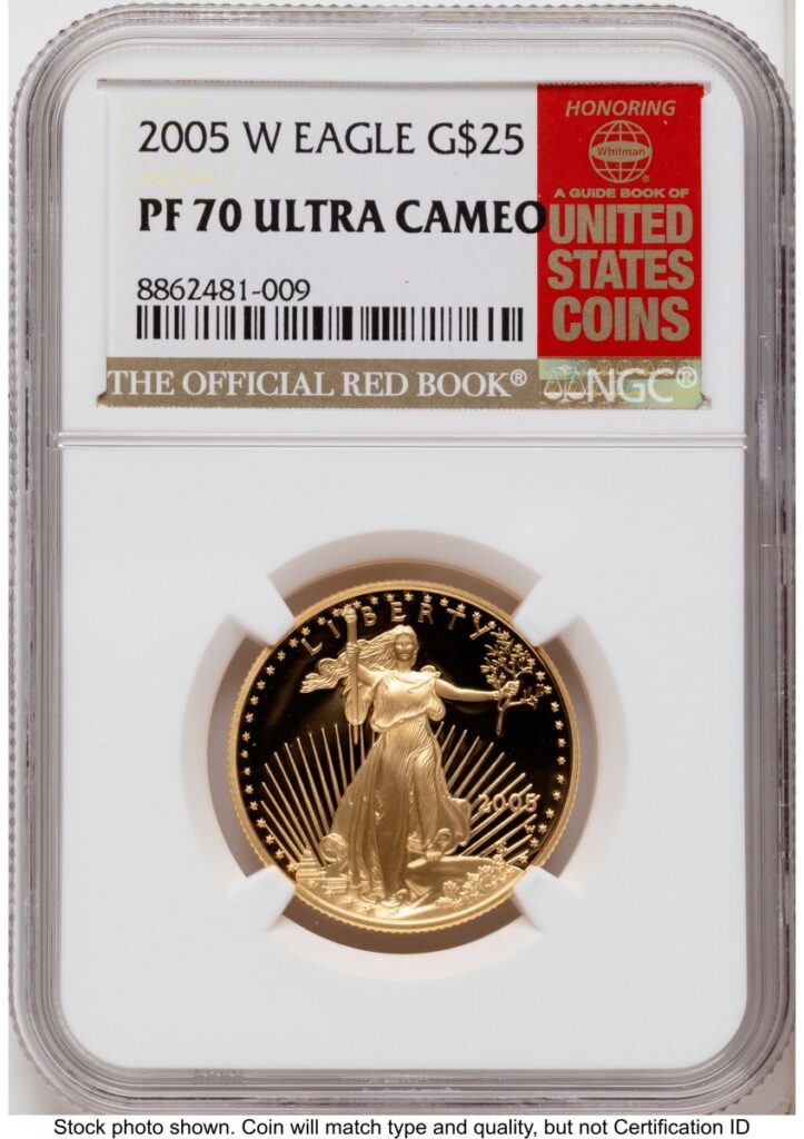 2005-W Modern Bullion Coins (2005-W Proof Gold Eagle 1/2 oz Red Book)