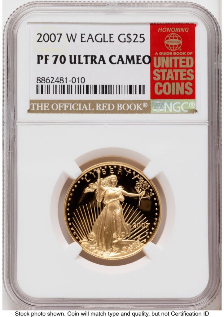 2007-W Modern Bullion Coins (2007-W Proof Gold Eagle 1/2 oz Red Book)