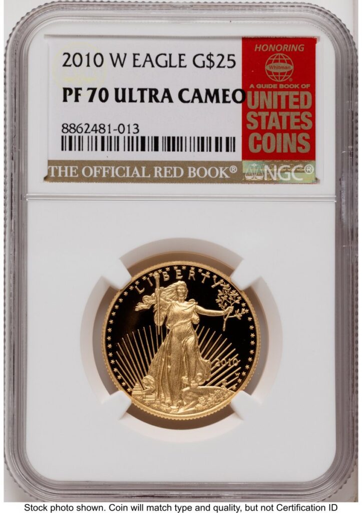 2010-W Modern Bullion Coins (2010-W Proof Gold Eagle 1/2 oz Red Book)