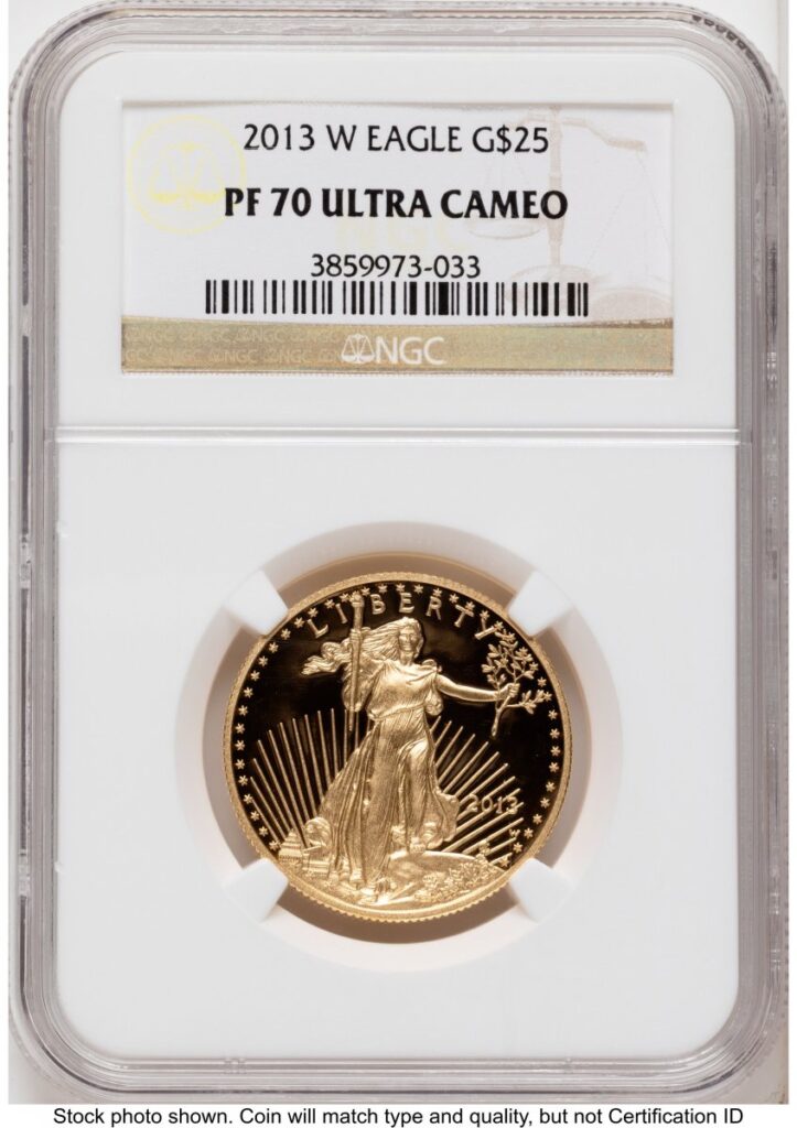 2013-W Modern Bullion Coins (2013-W Proof Gold Eagle 1/2 oz Brown Label)