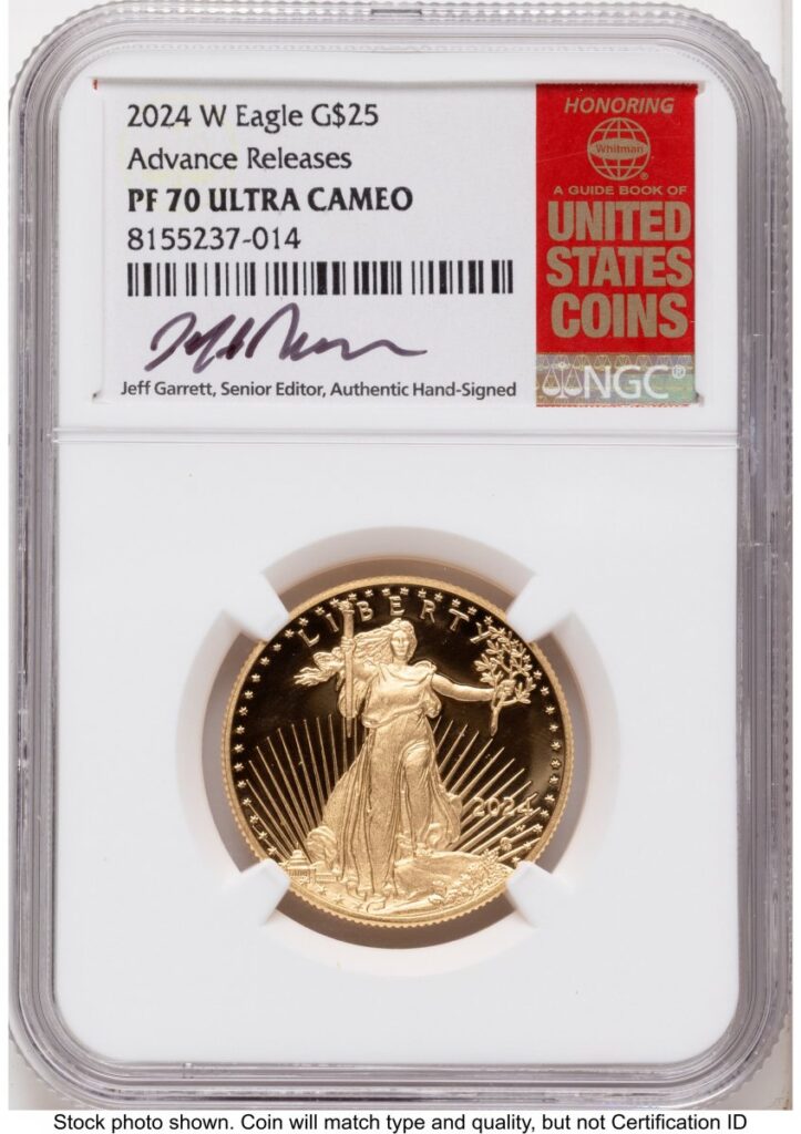 2024-W Modern Bullion Coins (2024-W Proof Gold Eagle 1/2 oz AR Red Book)