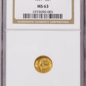 1851 Gold Dollars (1851 G$1)