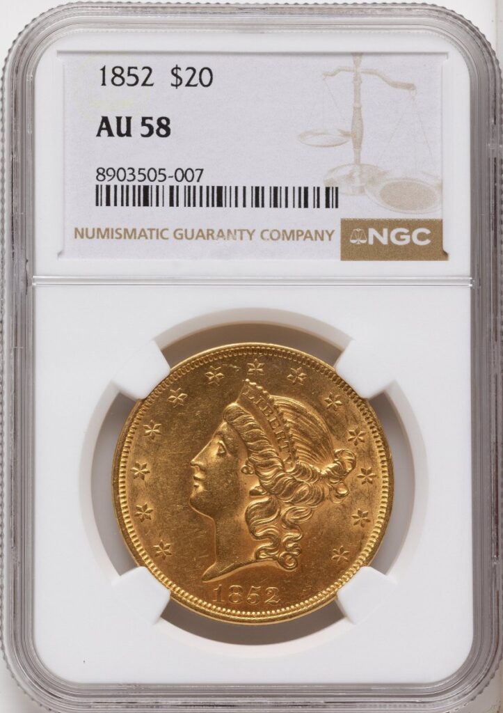 1852 Liberty Double Eagles (1852 $20)