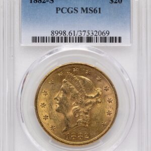 1882-S Liberty Double Eagles (1882-S $20 Blue Gradient)