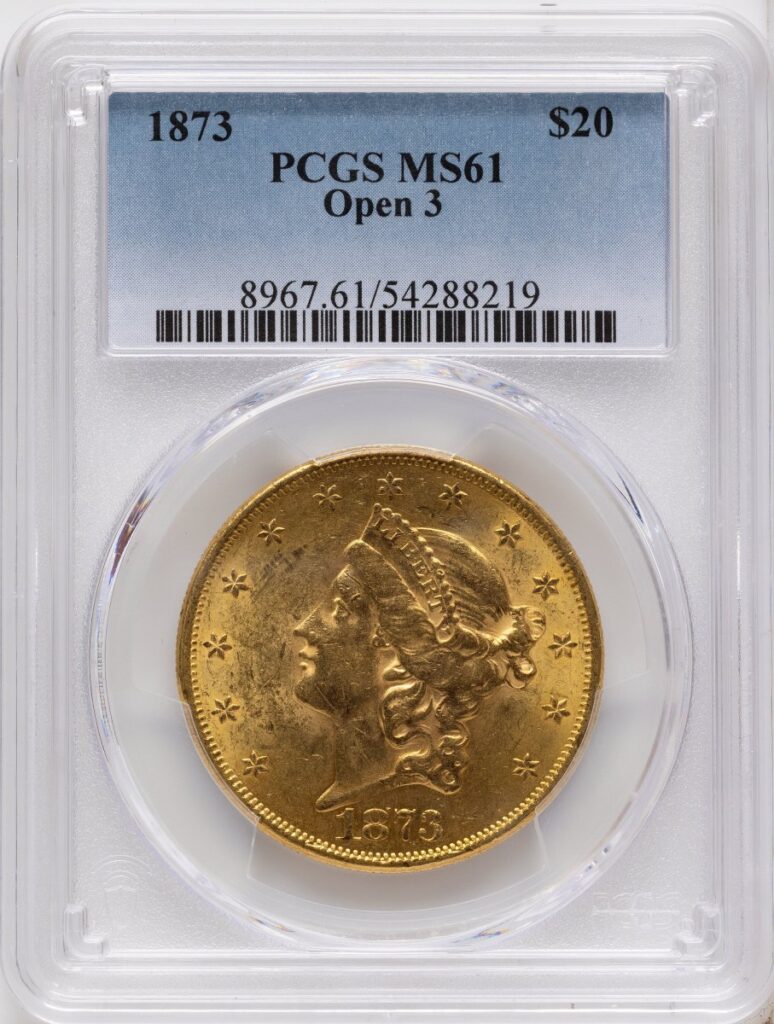1873 Liberty Double Eagles (1873 $20 OPEN 3)