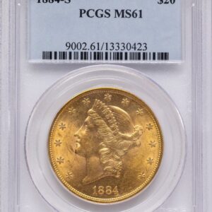 1884-S Liberty Double Eagles (1884-S $20 Blue Gradient)