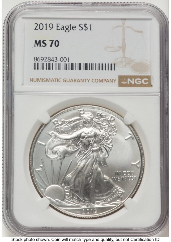 2019 Modern Bullion Coins (2019 Silver Eagle Brown Label)