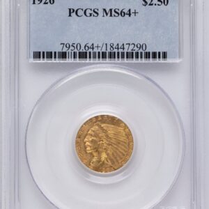 1926 Indian Quarter Eagles (1926 $2 1/2 PCGS Plus)