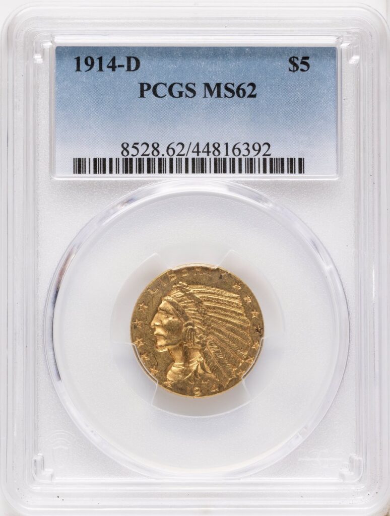 1914-D Indian Half Eagles (1914-D $5)