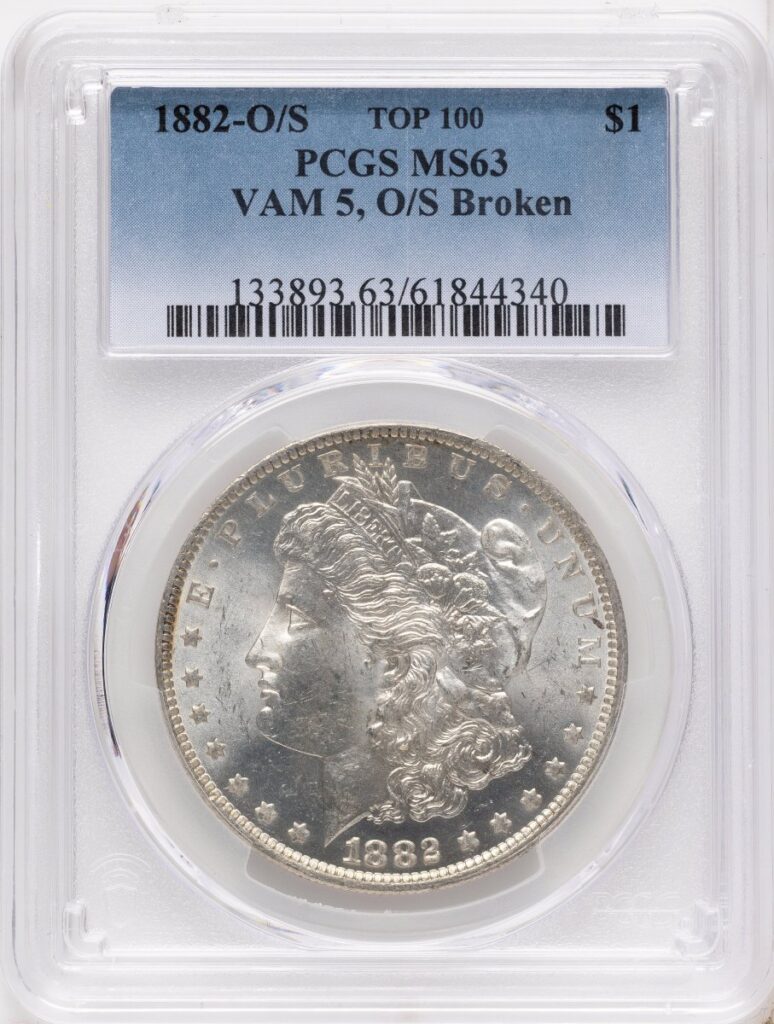 1882-O/S Morgan Dollars (1882-O/S $1 VAM-5 MS)