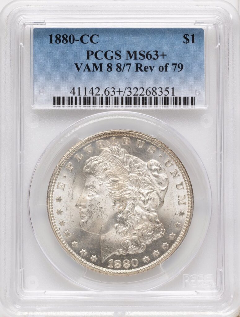 1880-CC Morgan Dollars (1880-CC $1 VAM 8 PCGS Plus)