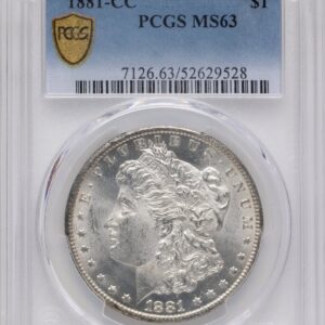 1881-CC Morgan Dollars (1881-CC S$1 PCGS Secure)